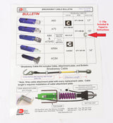 Dexter UFP A75 A84 breakaway cable for compatible EZ Loader trailer brake systems