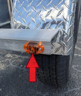 Amber Clearance / Marker Light for Metal Fenders — 250-032128-11