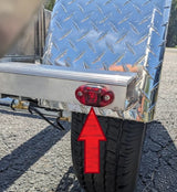 Red Clearance / Marker Light for Metal Fenders — 250-032129-11