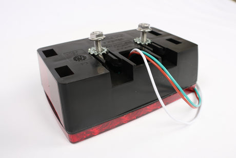 Rear view of EZ Loader 250-032136 LED tail light and mounting hardware