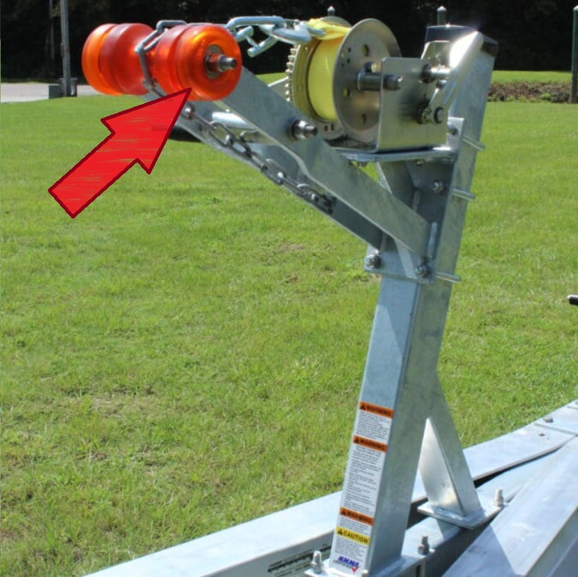 EZ Loader Roller End Caps Orange Polyurethane 250-035504