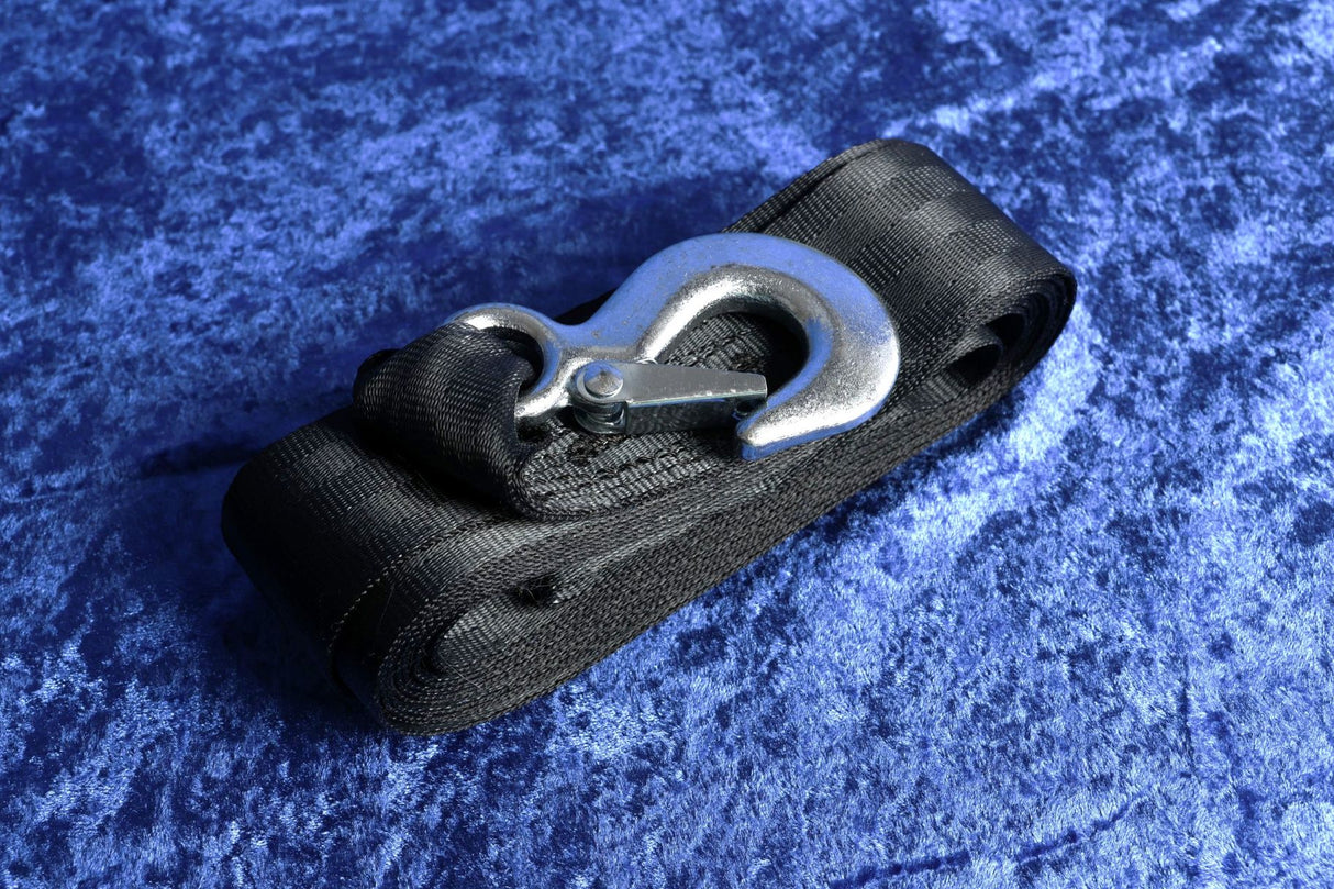 Boss winch replacement strap for EZ Loader boat trailer hand winch with hook
