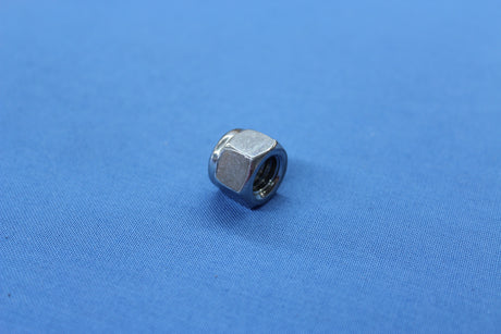 Zinc plated trailer locknut for compatible bracket and suspension hardware