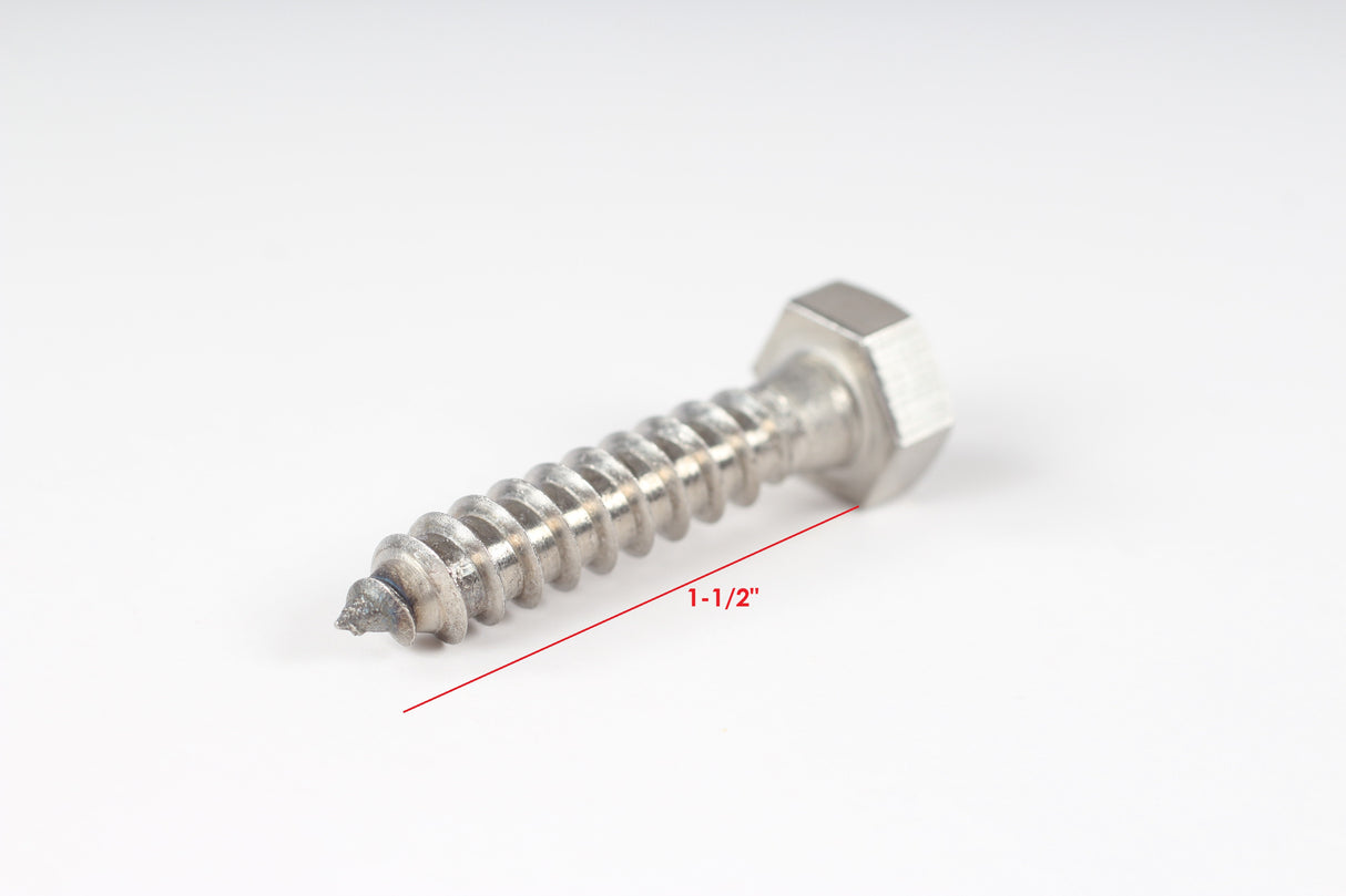 EZ Loader 5/16" x 1-1/2" Stainless Lag Screw | 290-035256-S