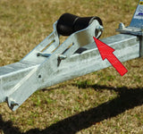 EZ Loader Trailer 5" Keel Roller Adjustable Galvanized Brackets Assembly  300-017267-10