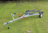 EZ Loader Trailer 5" Keel Roller Adjustable Galvanized Brackets Assembly  300-017267-10