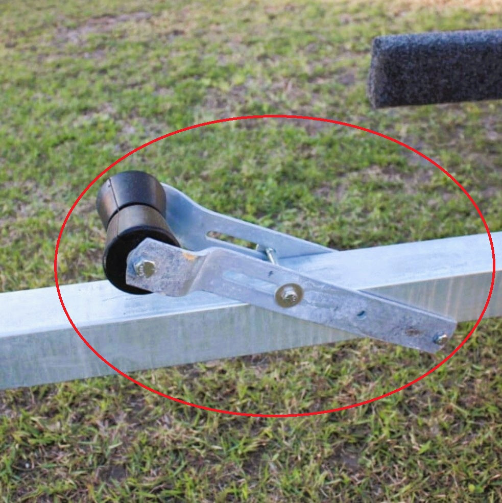 EZ Loader Trailer 5" Keel Roller Adjustable Galvanized Brackets Assembly  300-017267-10