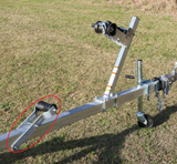EZ Loader Trailer 5" Keel Roller Adjustable Galvanized Brackets Assembly  300-017267-10