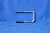 Narrow 2-1/8 inch stainless trailer U-bolt for boat trailer mounting hardware