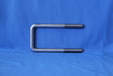 Narrow 2-1/8 inch stainless trailer U-bolt with 5-1/4 inch length