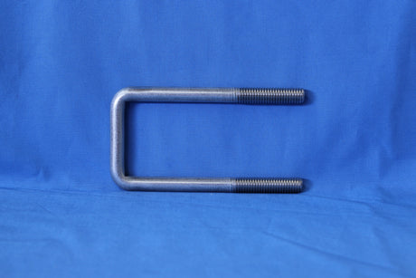 Narrow 2-1/8 inch stainless trailer U-bolt with 5-1/4 inch length