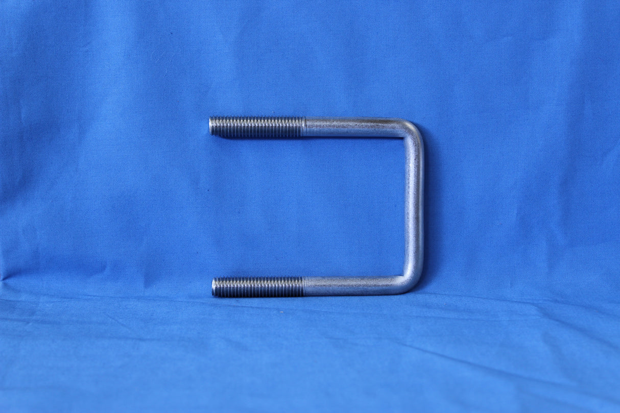 Stainless trailer U-bolt for boat trailer crossmember mounting hardware