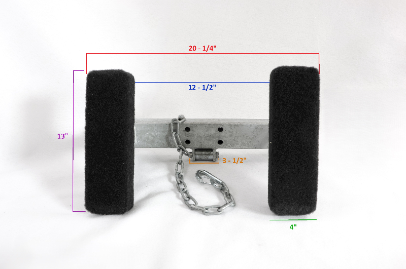 EZ Loader Pontoon Push Bow Stop w/ Bunks & Chain  411-BW-Stop-ASM