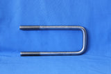 Narrow 2-1/8 inch stainless trailer U-bolt with 6-1/4 inch length