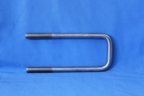 Narrow 2-1/8 inch stainless trailer U-bolt with 6-1/4 inch length