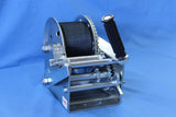 EZ Loader 3200 lb trailer winch with brake 250-037060 made by Boss with strap and hook
