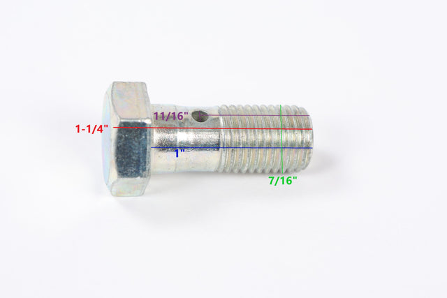 EZ Loader brake caliper banjo bolt 290-032783 for hydraulic disc brake fitting
